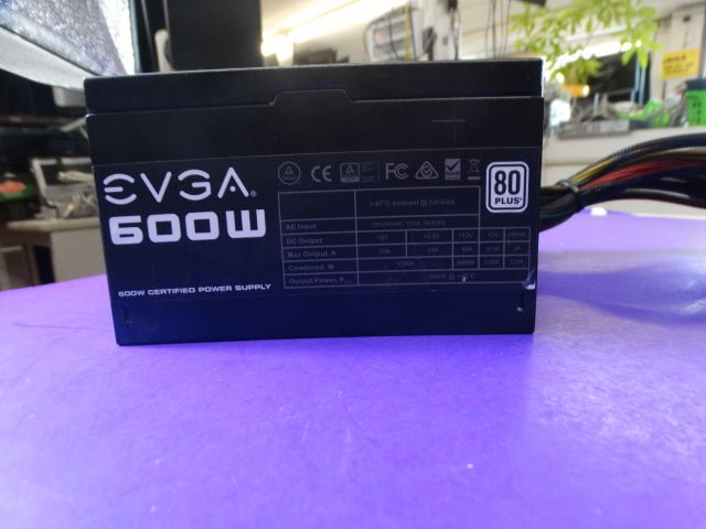 EVGA 600W 80+ Certified Power Supply – W1/N1 Series – Reliable ATX PSU - WeBuyElectronic