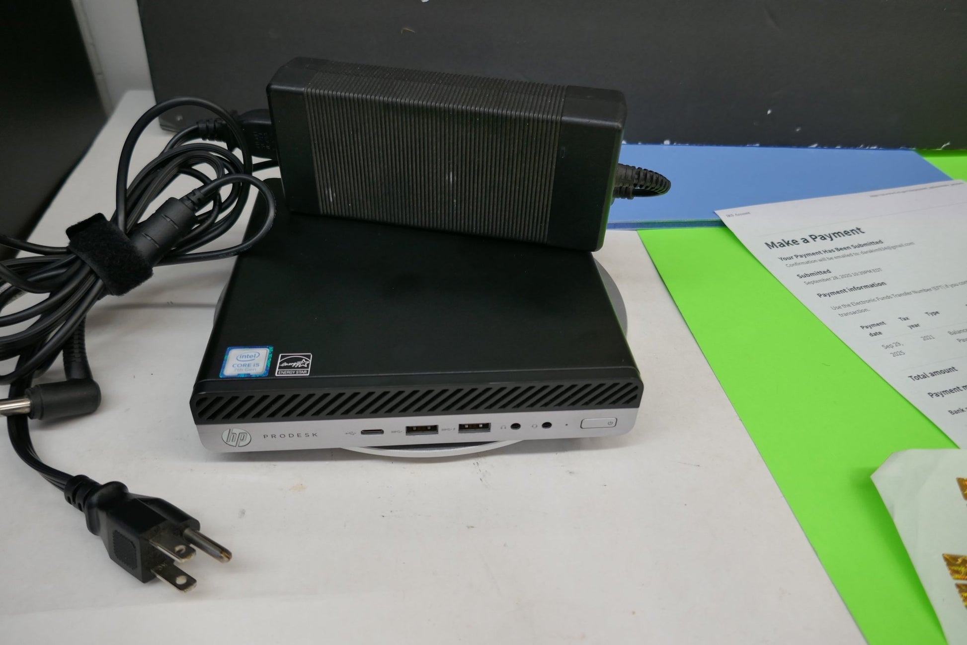 HP ProDesk 600 G3 Mini PC | Intel Core i5-7500T 2.7GHz | 8GB RAM | 128GB SSD | Windows 10 Pro - WeBuyElectronic