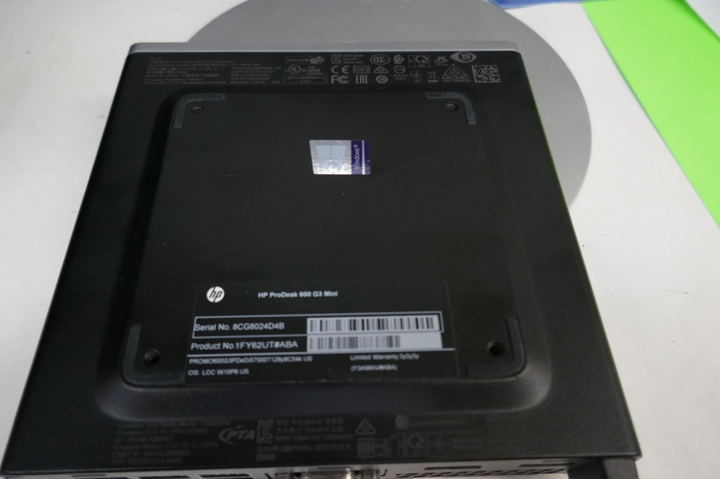 HP ProDesk 600 G3 Mini PC | Intel Core i5-7500T 2.7GHz | 8GB RAM | 128GB SSD | Windows 10 Pro - WeBuyElectronic