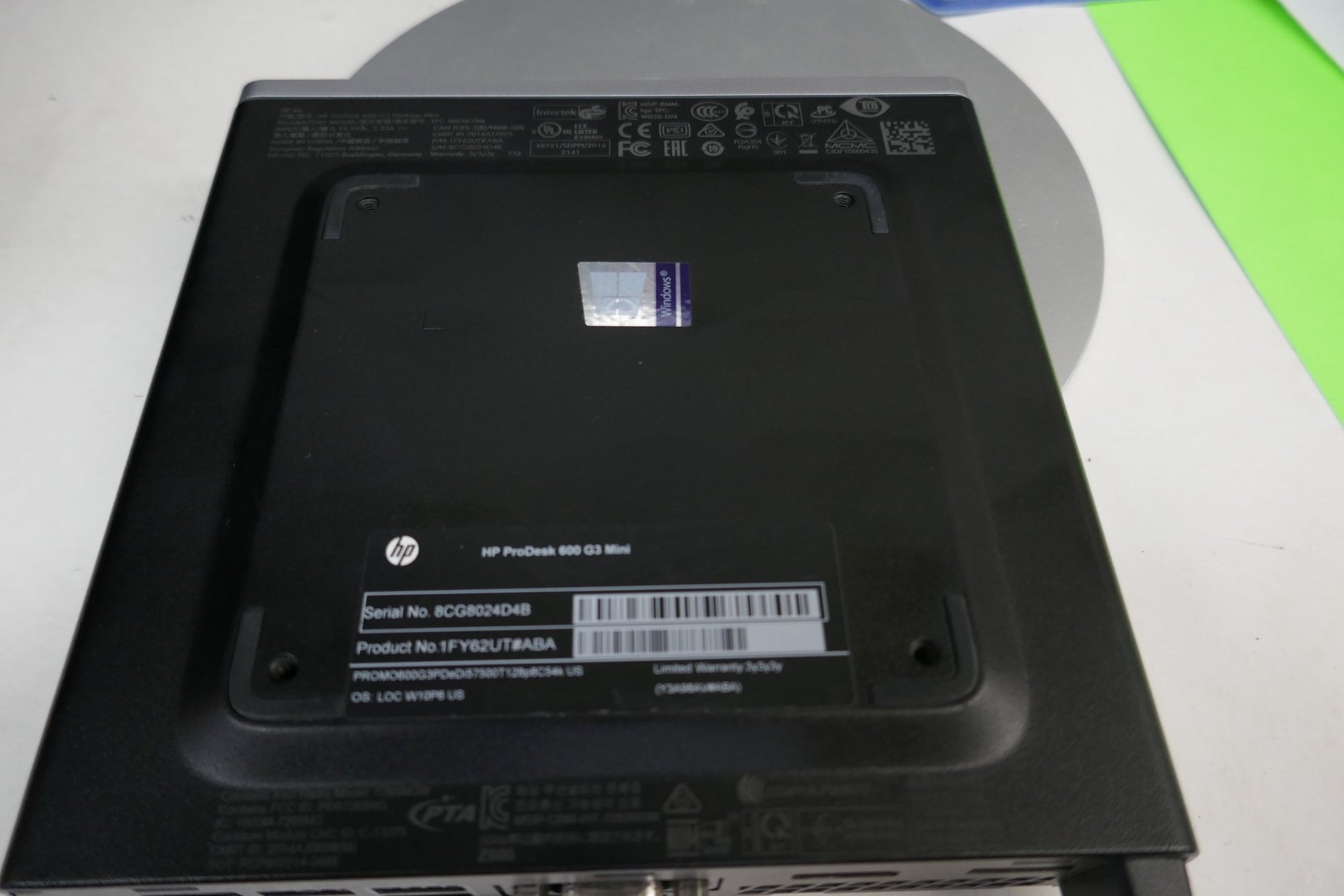 HP ProDesk 600 G3 Mini PC | Intel Core i5-7500T 2.7GHz | 8GB RAM | 128GB SSD | Windows 10 Pro - WeBuyElectronic