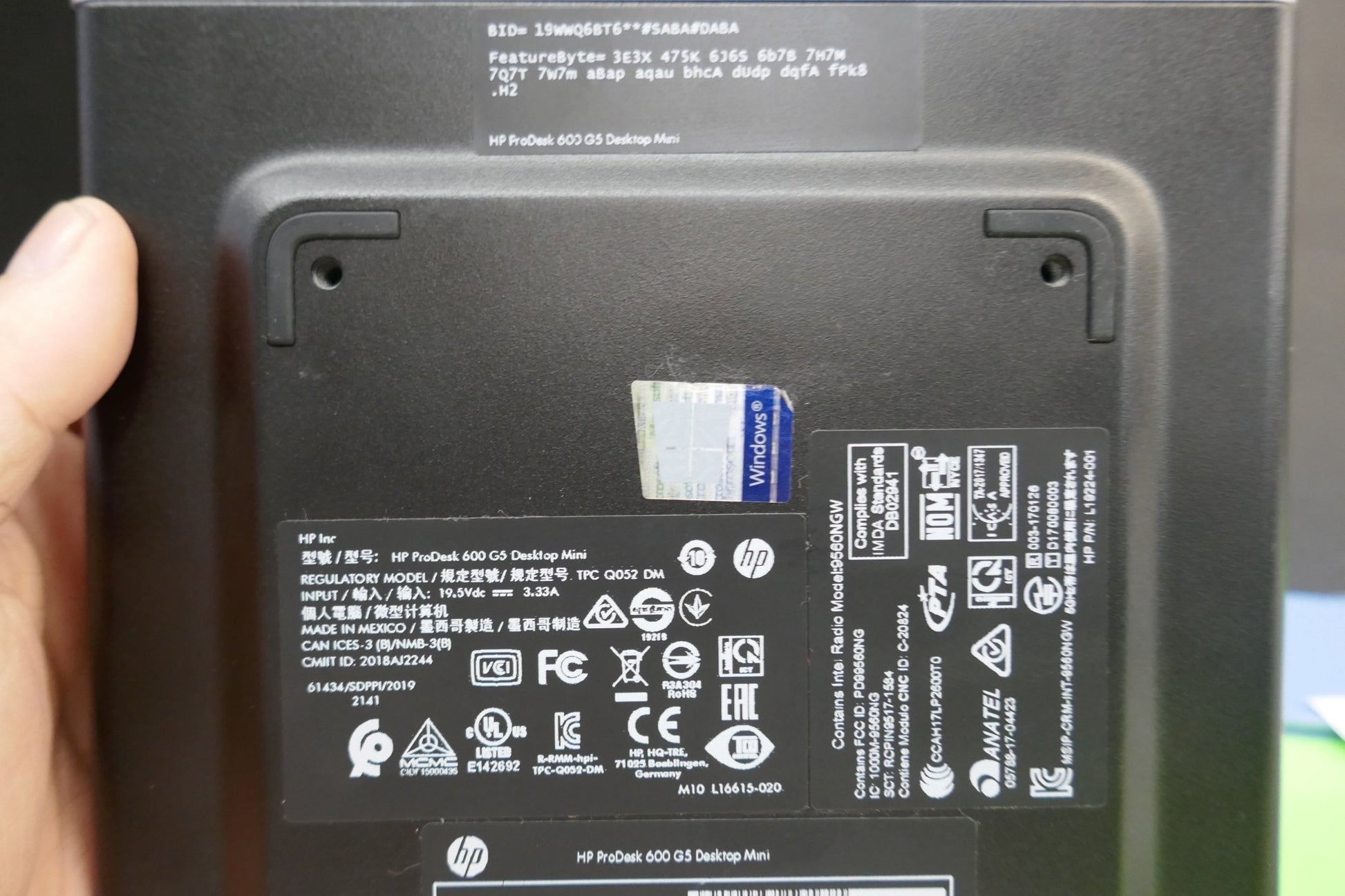 HP ProDesk 600 G5 Mini Desktop Computer | i5-9500T | 16GB | 256GB SSD | Windows 10 Pro/11 Ready - WeBuyElectronic