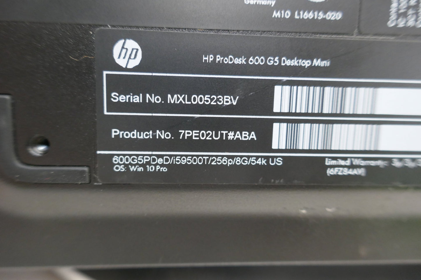 HP ProDesk 600 G5 Mini Desktop Computer | i5-9500T | 16GB | 256GB SSD | Windows 10 Pro/11 Ready - WeBuyElectronic