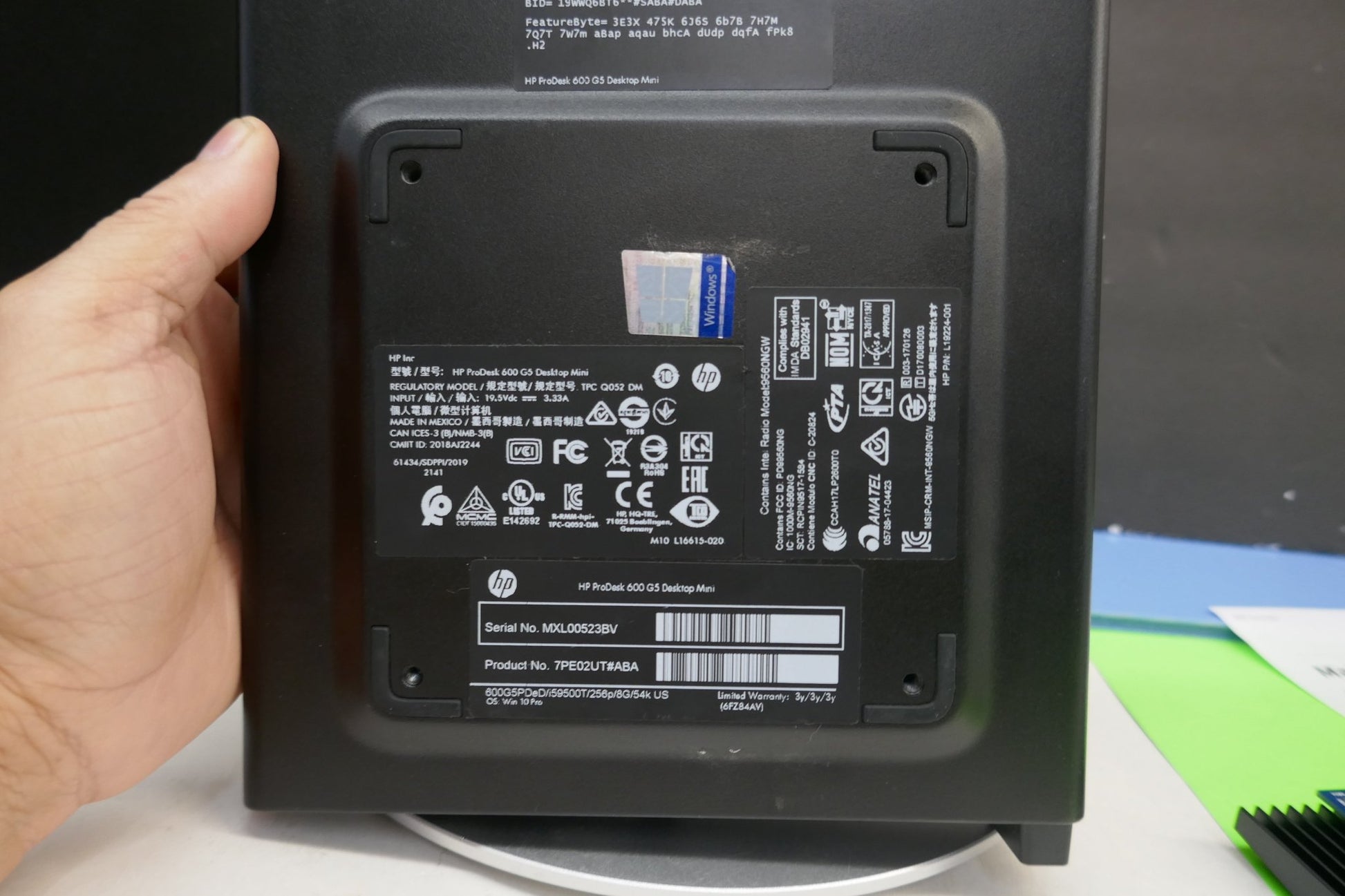 HP ProDesk 600 G5 Mini Desktop Computer | i5-9500T | 16GB | 256GB SSD | Windows 10 Pro/11 Ready - WeBuyElectronic
