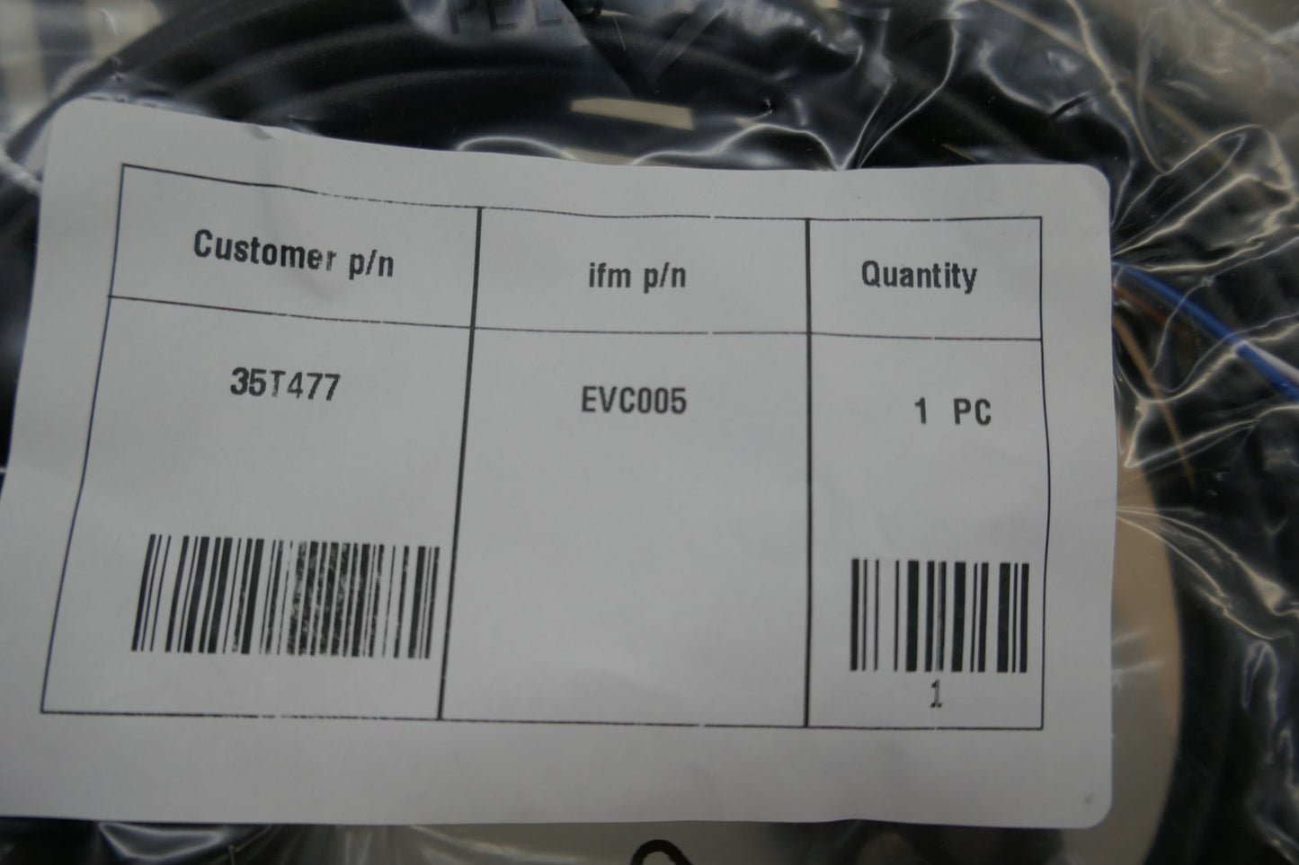 Ifm EVC005 Female 5-Pin Cordset Receptacle Industrial Connector - WeBuyElectronic