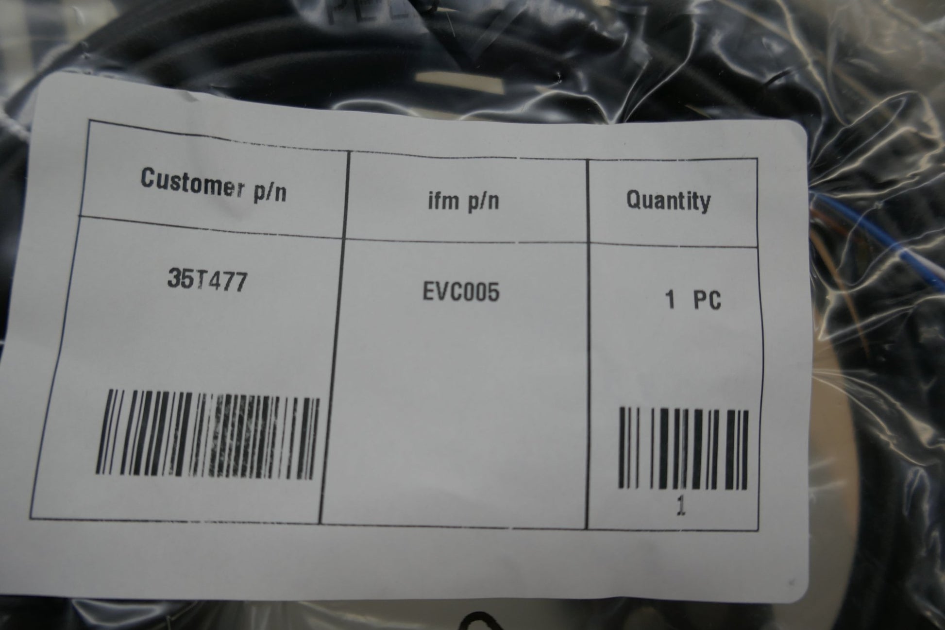 Ifm EVC005 Female 5-Pin Cordset Receptacle Industrial Connector - WeBuyElectronic