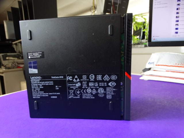 Lenovo ThinkCentre M910q Tiny Desktop – i3 - 6100T, 8GB, 128GB SSD, Win 10 Pro - WeBuyElectronic