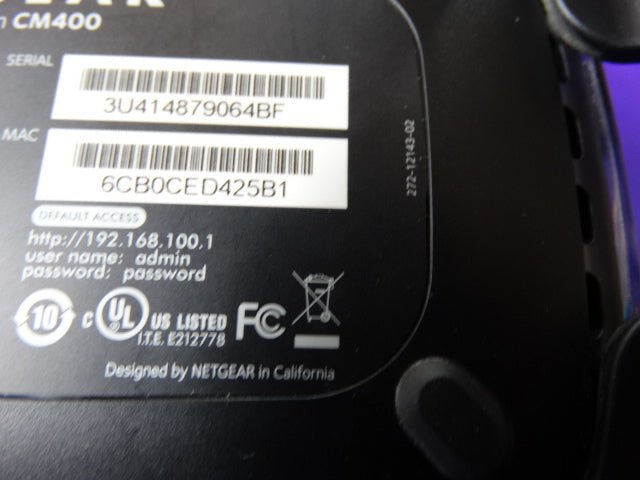 NETGEAR CM400 DOCSIS 3.0 Cable Modem – High - Speed Internet Modem - WeBuyElectronic