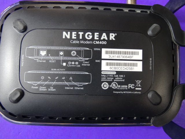 NETGEAR CM400 DOCSIS 3.0 Cable Modem – High - Speed Internet Modem - WeBuyElectronic