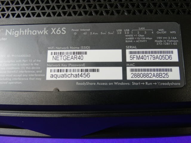 NETGEAR Nighthawk X6S AC4000 Tri - Band WiFi Router, model R8000P - WeBuyElectronic