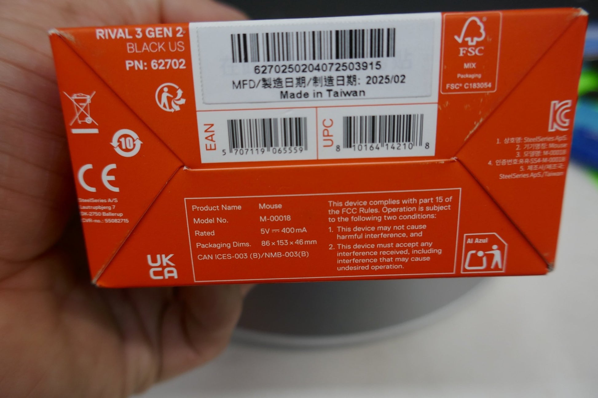 New SteelSeries Rival 3 Gen 2 RGB Wired Optical Gaming Mouse – Precision 8,500 CPI Sensor - WeBuyElectronic