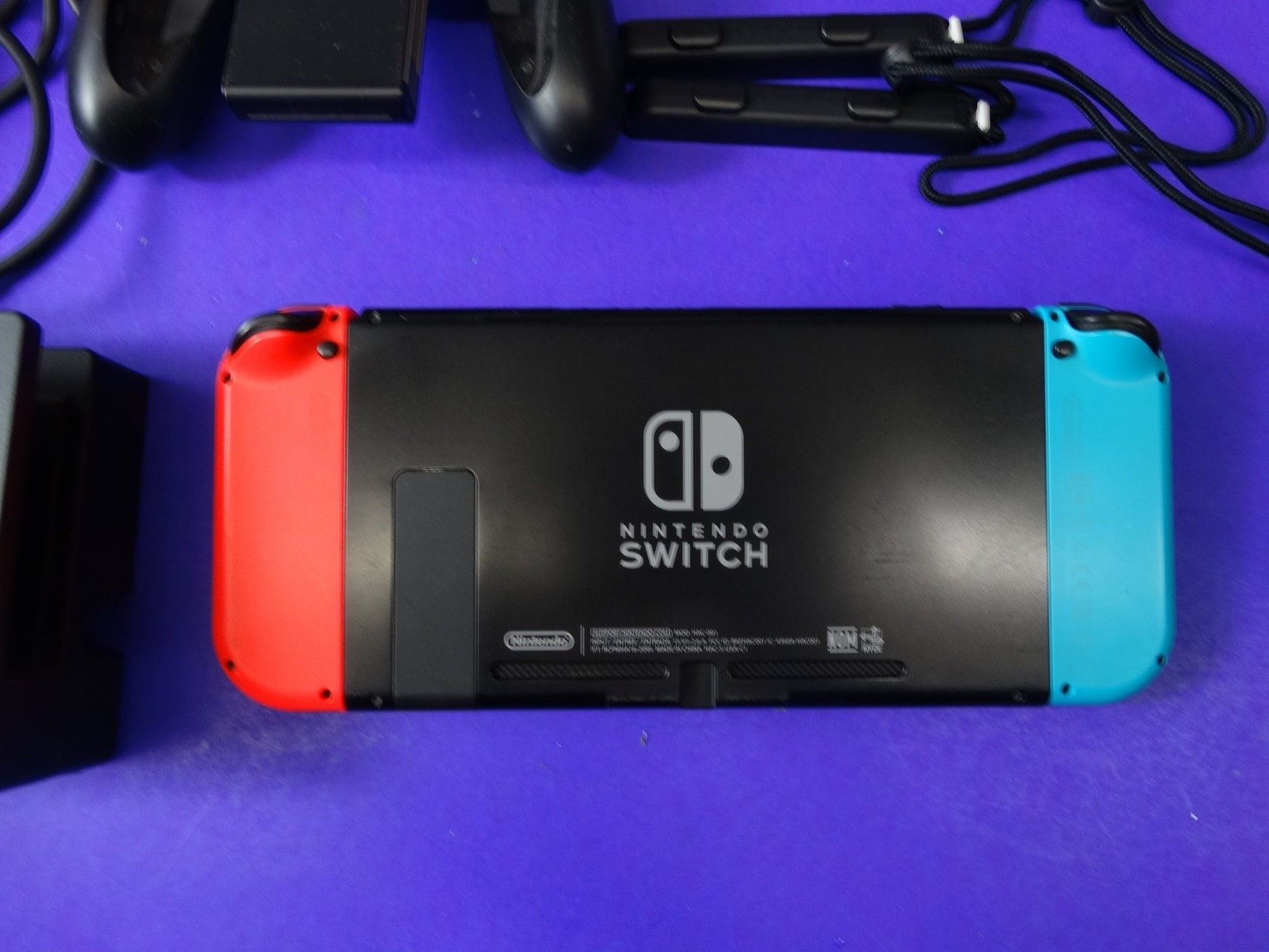 Nintendo Switch Console Neon Red/Blue Complete Set Fully Tested - WeBuyElectronic
