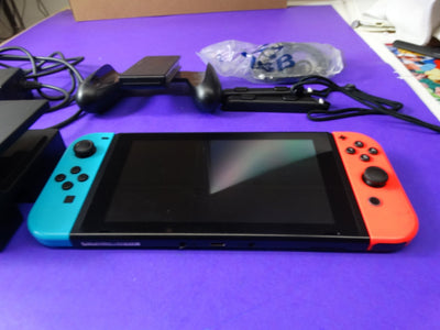 Nintendo Switch Console Neon Red/Blue Complete Set Fully Tested - WeBuyElectronic
