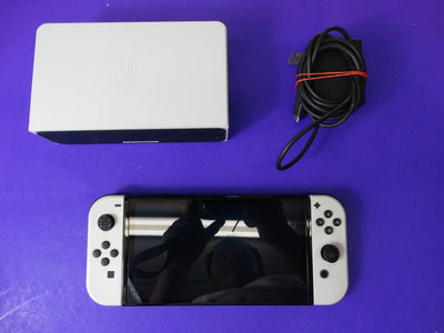 Nintendo Switch HAC - 016 – Black & White | Left Joystick Missing Cover (Slightly Stiff) - WeBuyElectronic