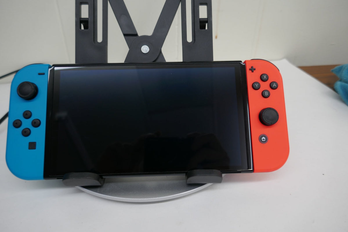 Nintendo Switch OLED Model HEG-001 64GB Handheld Console Bundle – White/Neon Joy-Con - WeBuyElectronic