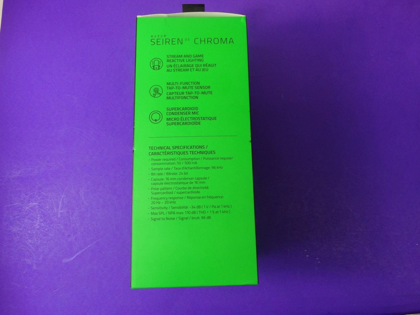 Razer Seiren V3 Chroma – RGB USB Condenser Microphone for Streaming & Recording - WeBuyElectronic
