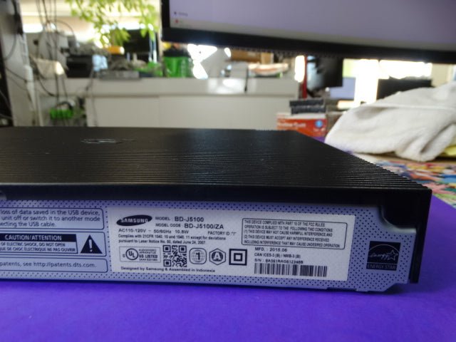 Samsung Blu - Ray Player BD - J5100 – 1080p, HDMI, Ethernet – No Remote - WeBuyElectronic