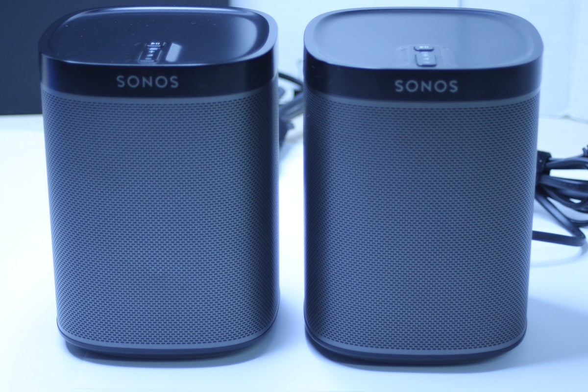 Sonos PLAY:1 Wireless Speaker Pair - 1st Gen S1/S2 App Compatible – Gray/Black – Tested - WeBuyElectronic