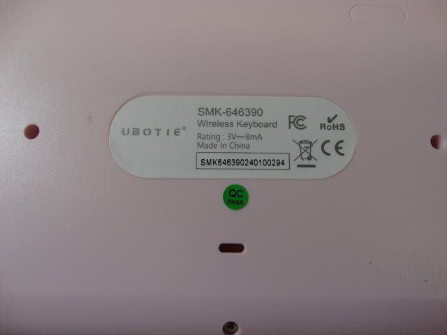 UBOTIE Wireless Keyboard and Mouse Set Pink Purple Retro Typewriter Style - WeBuyElectronic